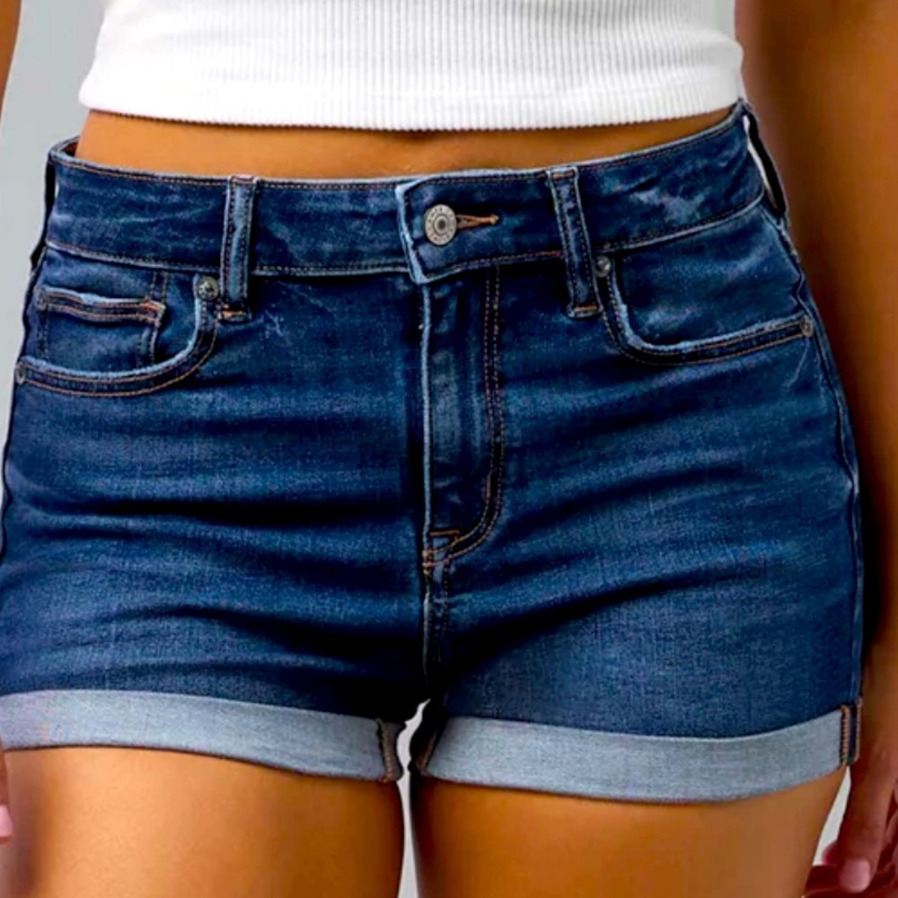 American Eagle Outfitters Dark Blue Jean Shorts